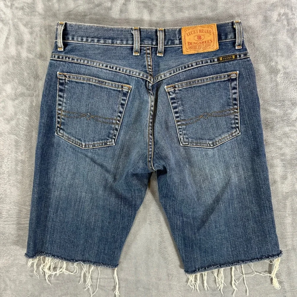 Vintage Lucky Brand Denim Shorts Women's Size‎ 4 / 27 Blue Bermuda Jean Shorts